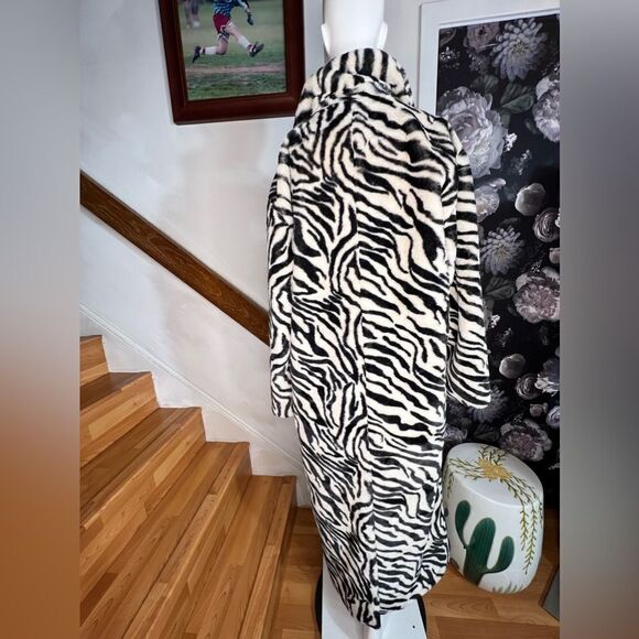 Free People Zebra Print Long Coat - Picture 6 of 9